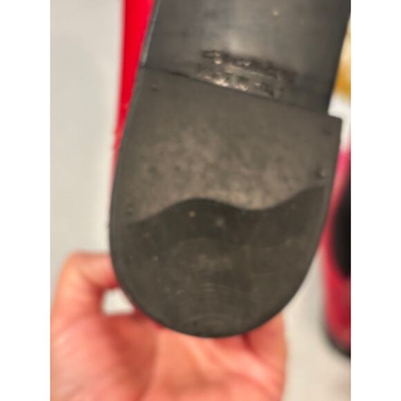 Pre-loved Red Women's ankle rain booties Size 9 - Picture 12 of 12